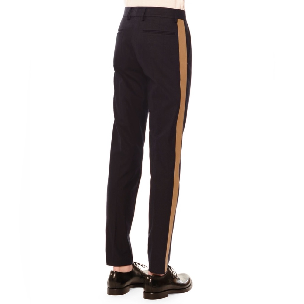 VALENTINO Side Stripe Slim Fit Trousers - Picture 4 of 12